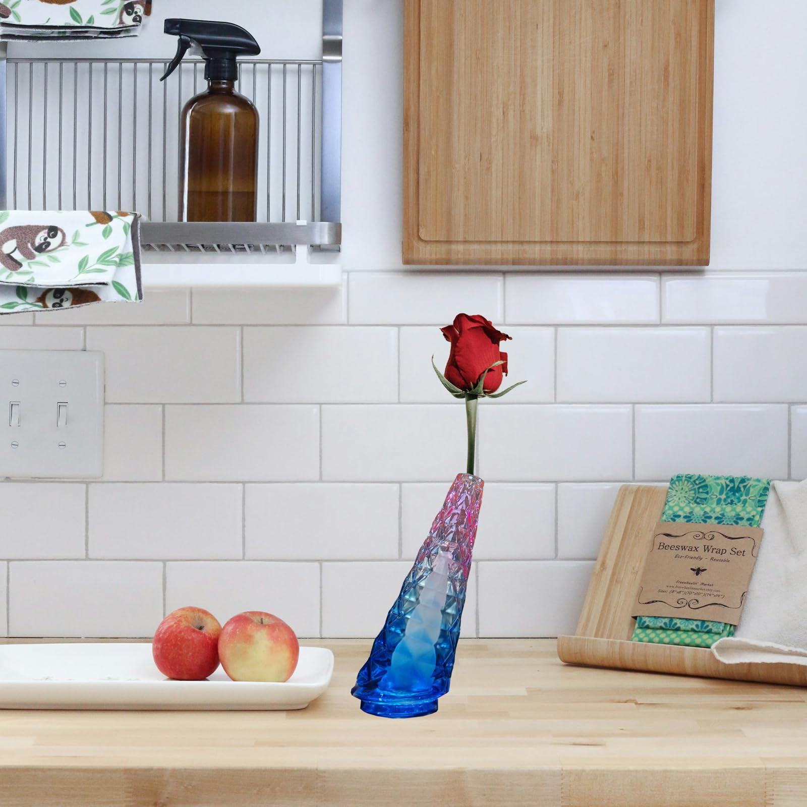 Florist Supply Vases - Colored Glass Attachment Accessories Replacement Glass