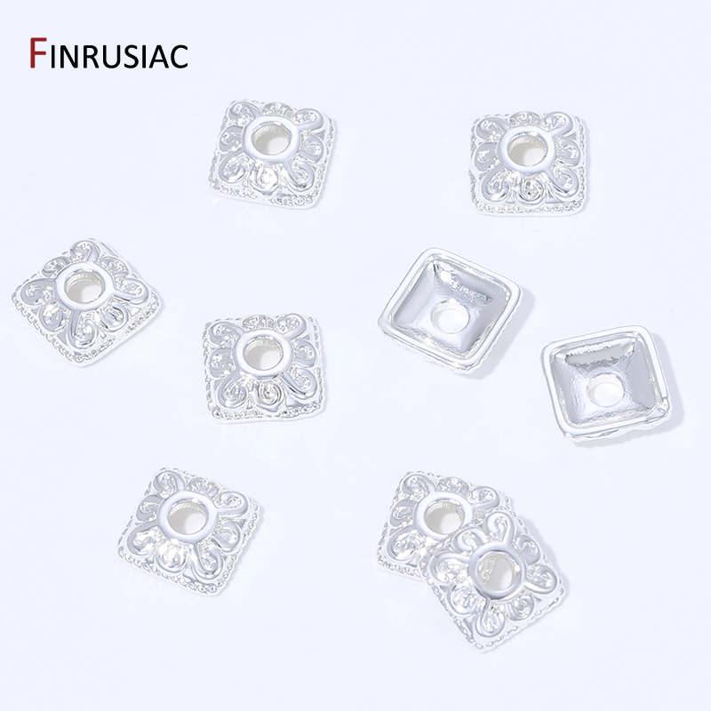 18K Gold Plated Brass Square B - Supply Florist recension och pris
