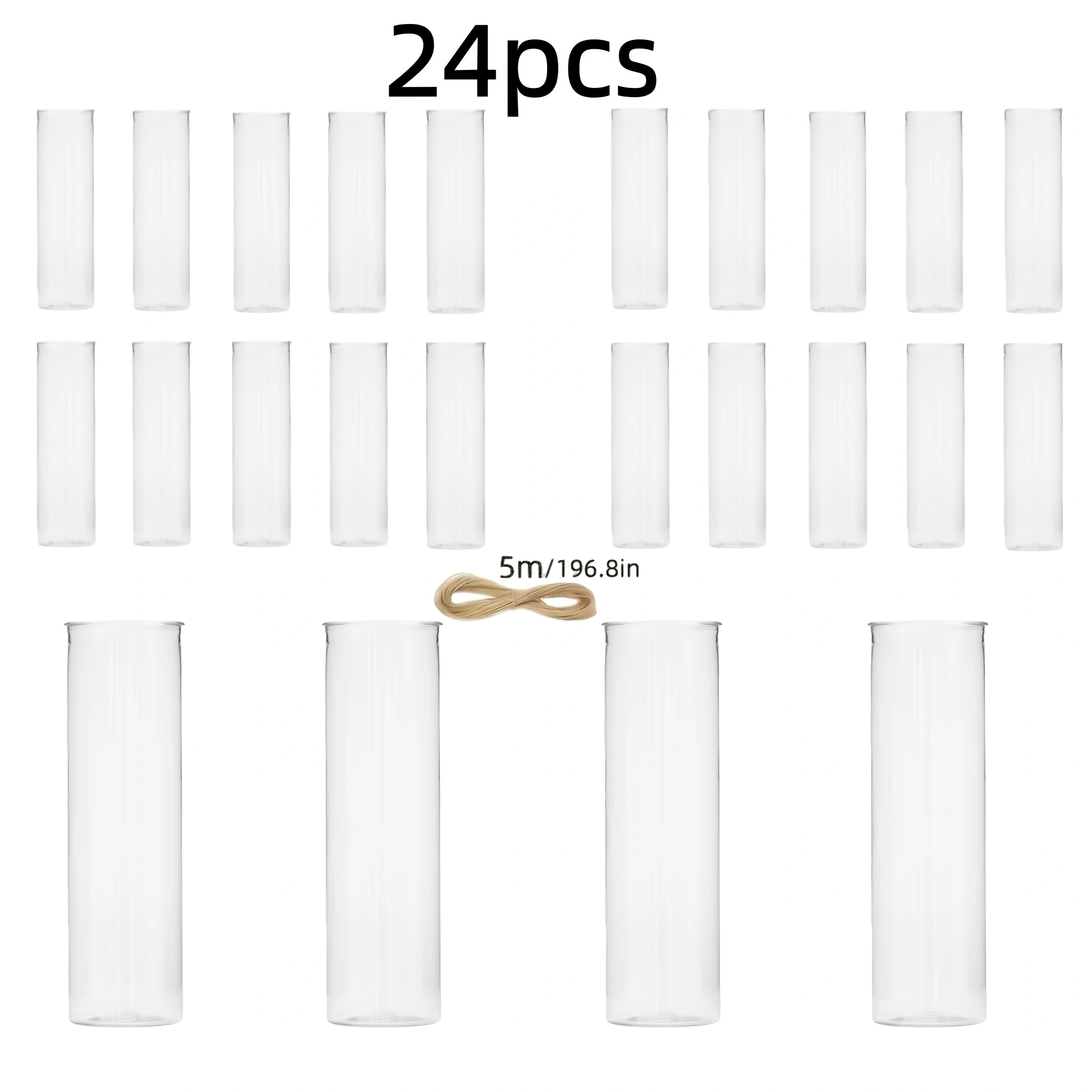 24pcs Plastic Cylindrical Vase - Florist Supply Vases recension och pris