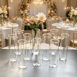 10-27Clear Acrylic Cylinder Va - Florist Supply Vases recension och pris
