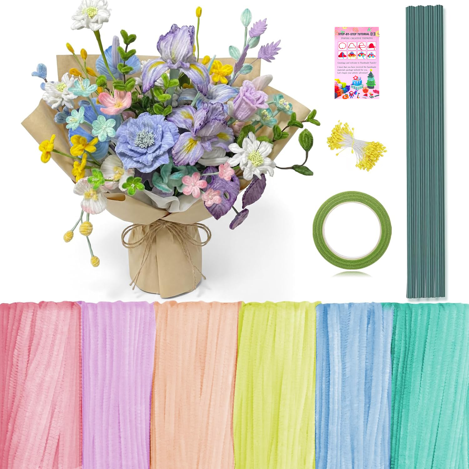 472 Pipe Cleaners Flowers Set, - Florist Supply Bulk recension och pris