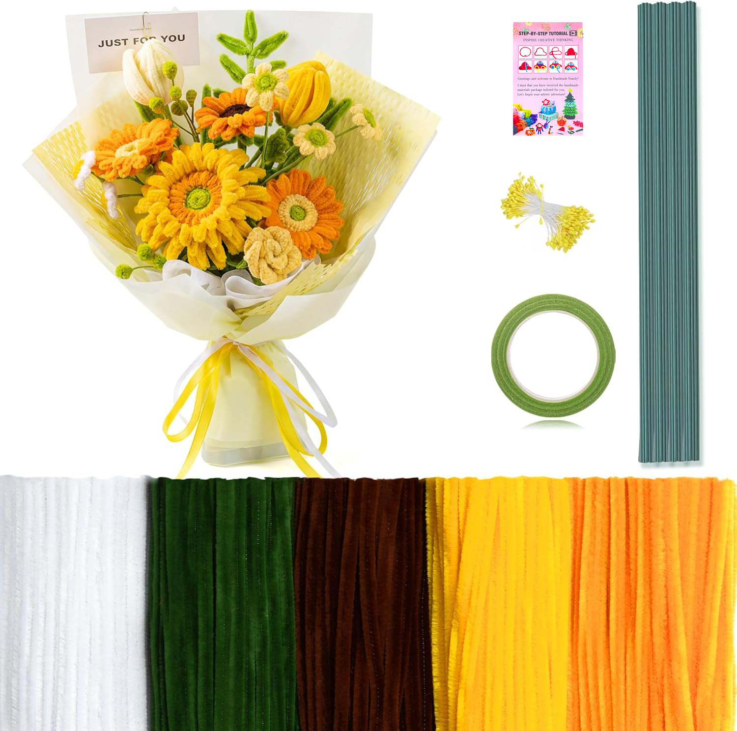 472 Pipe Cleaners Flowers Set, - Florist Supply Bulk recension och pris