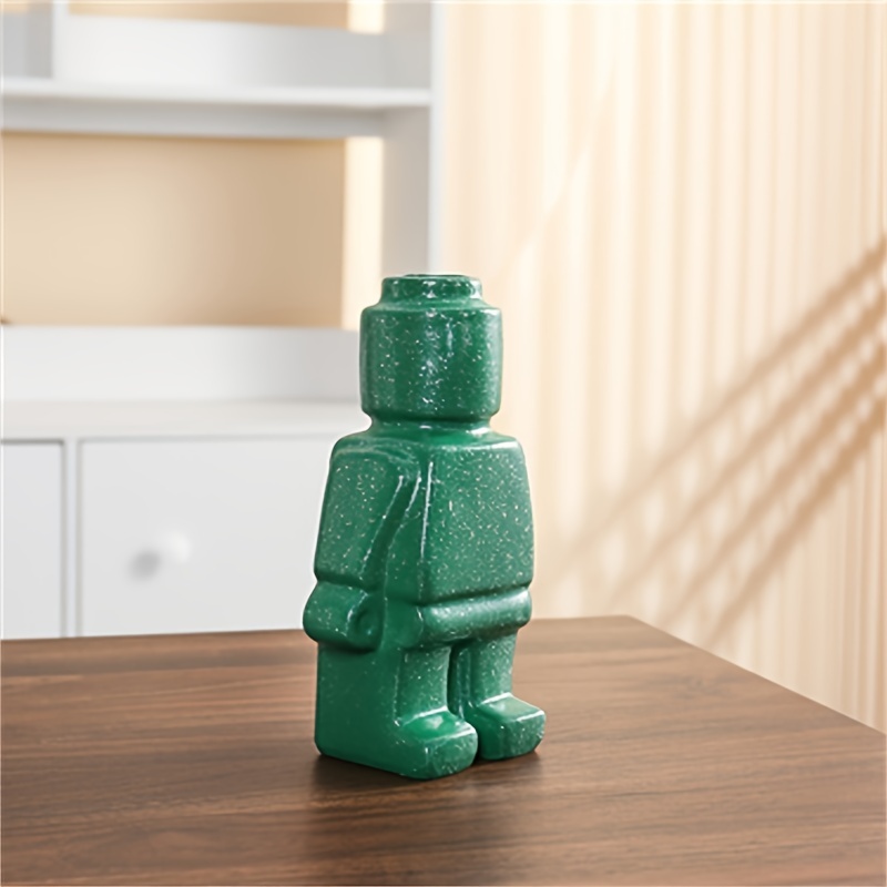 Nordic Style Ceramic Robot Vas - Florist Supply Vases recension och pris