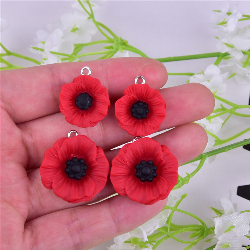 10pcs Vibrant Red Poppy Flower - Supply Florist recension och pris