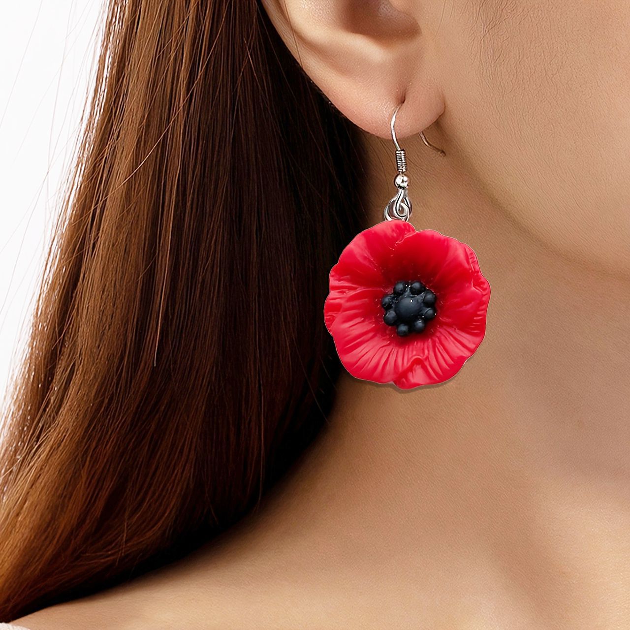 10pcs Vibrant Red Poppy Flower - Supply Florist recension och pris
