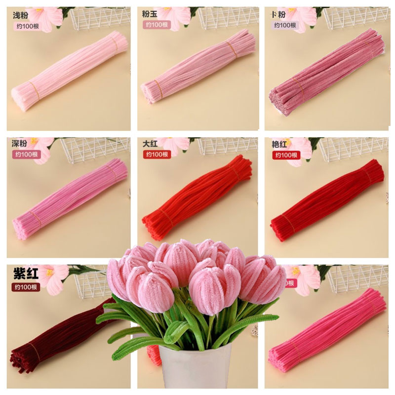 Red Chenille Stems Pink Pipe C - Florist Supply Bulk recension och pris
