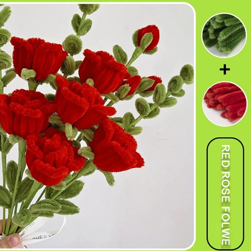 Red Chenille Stems Pink Pipe C - Florist Supply Bulk recension och pris