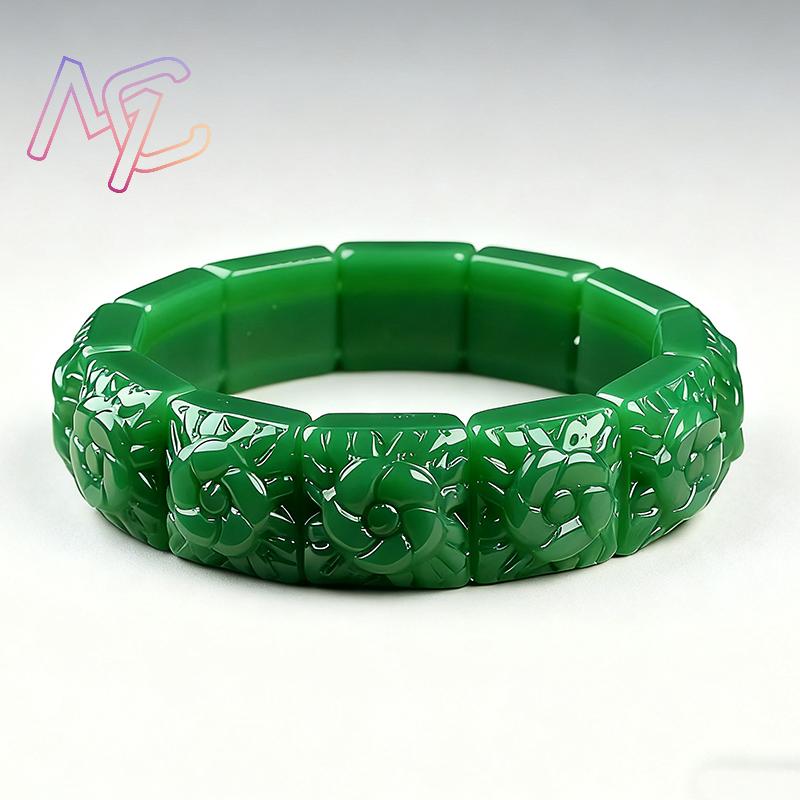 Real Jade Flower Bracelet Bang - Supply Florist recension och pris