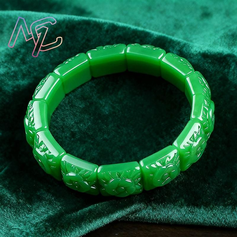 Real Jade Flower Bracelet Bang - Supply Florist recension och pris