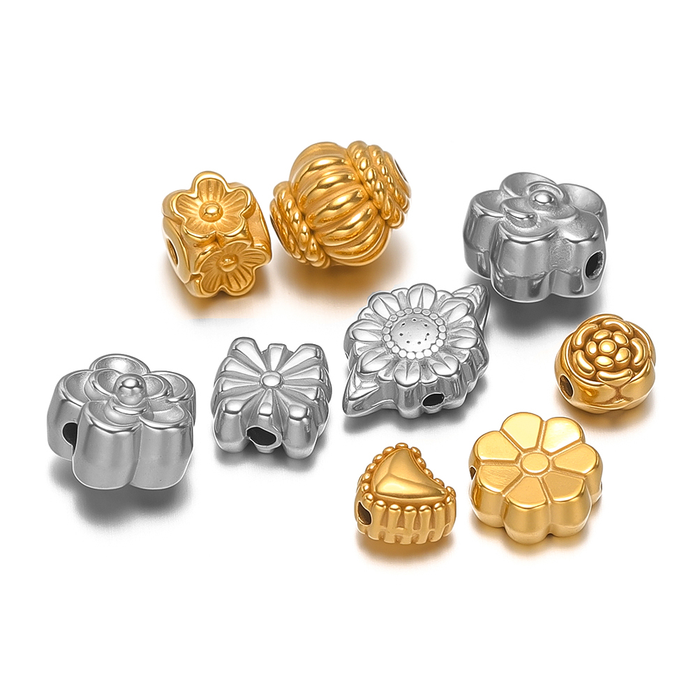 10Pcs Gold Stainless Steel Hea - Supply Florist recension och pris