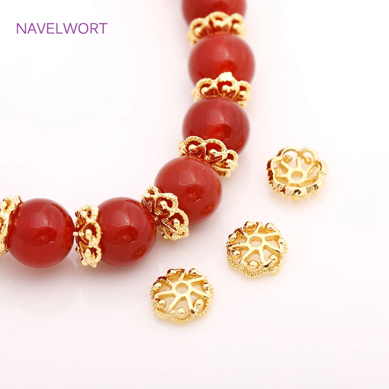 7mm 14K Gold Plated Brass Bead - Supply Florist recension och pris
